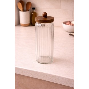 Akasya Kapaklı Cam kavanoz 1300 ml.  - Mutfak Mutfak Gereçleri Kavanoz & Baharatlık  $i