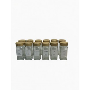 Bambu Baharatlık 12*120 ML  - Mutfak Mutfak Gereçleri Kavanoz & Baharatlık  $i