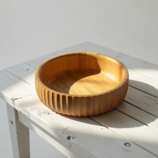 Sofra Servis Sunum Kase Bambu Kase 19 Cm 