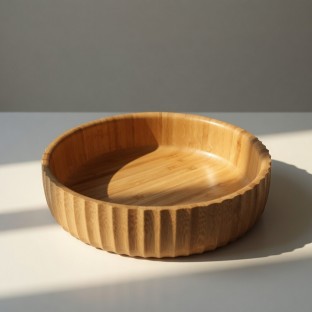 Sofra Servis Sunum Kase Bambu Kase 22 Cm 