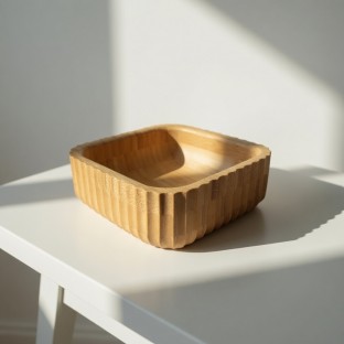 Sofra Servis Sunum Kase Bambu Kase 23 Cm 