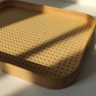 Bambu Rattan Tepsi  - Mutfak Mutfak Gereçleri Tepsi  $i