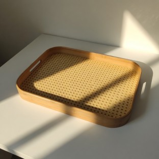 Tüm Ürünler Bambu Rattan Tepsi 