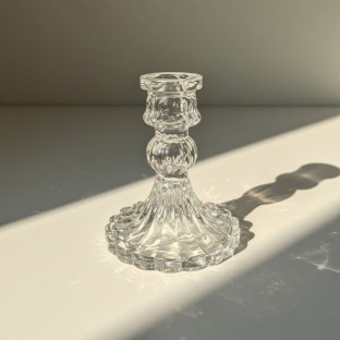 Cam Şamdan 10,5 cm  - Dekor & Mermer  $i