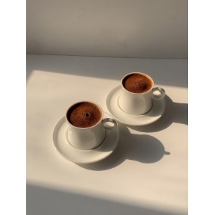 Duble 6 Kişilik Porselen Fincan Takımı 6*150 ML  - Mutfak İçecek Hazırlama Kahve Fincanları & Kupalar  $i
