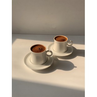 Duble 6 Kişilik Porselen Fincan Takımı 6*150 ML  - Mutfak İçecek Hazırlama Kahve Fincanları & Kupalar  $i