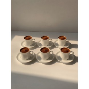 Tüm Ürünler Duble 6 Kişilik Porselen Fincan Takımı 6*150 ML 