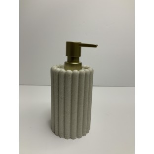Gold BaşlıklıTırtıllı Sıvı Sabunluk Tırtıl Desenli Polyresin Sıvı Sabunluk - Banyo Sabunluk  $i