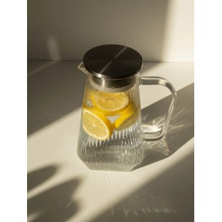 Metal Kapaklı Cam Sürahi 1800 ML  - Mutfak Mutfak Gereçleri Yağlık & Yağdanlık & Sürahi  $i