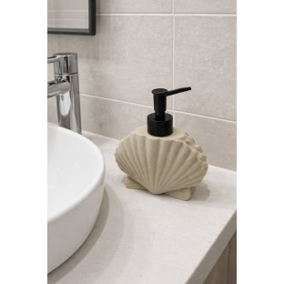 Polyresin Deniz Kabuğu Sıvı Sabunluk  - Banyo Sabunluk  $i