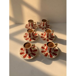 Tüm Ürünler Porselen Takımı Altılı Hale  6*90 ML 
