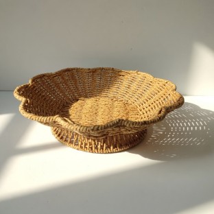 Sofra Servis Sunum Kase Rattan Ayaklı Meyve Sepeti 