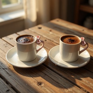 Sedefli İkili Kahve Fincan Takımı Joy  - Mutfak İçecek Hazırlama Kahve Fincanları & Kupalar  $i