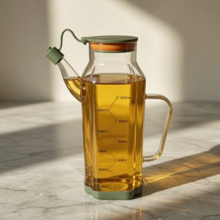 Yeşil Cam Yağdanlık 1000 ml  - Mutfak Mutfak Gereçleri Yağlık & Yağdanlık & Sürahi  $i