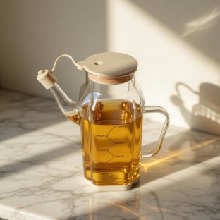 Beyaz Cam Yağdanlık 1000 ml - Mutfak Mutfak Gereçleri Yağlık & Yağdanlık & Sürahi $i