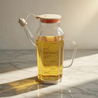 Beyaz Cam Yağdanlık 1000 ml - Mutfak Mutfak Gereçleri Yağlık & Yağdanlık & Sürahi $i