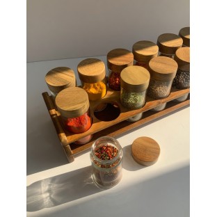 Cam Baharatlık 12*120 ML - Mutfak Mutfak Gereçleri Kavanoz & Baharatlık $i